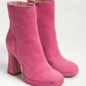 Sam Edelman Codie Ankle Boot Pink 6.5 NEW